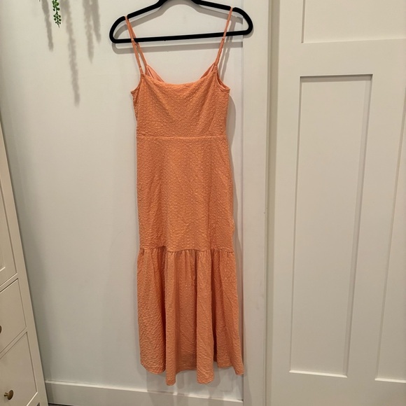 Wayf Iris Ruffle Hem Dress Women's Size Small NWT Tangerine Revolve - Picture 10 of 15